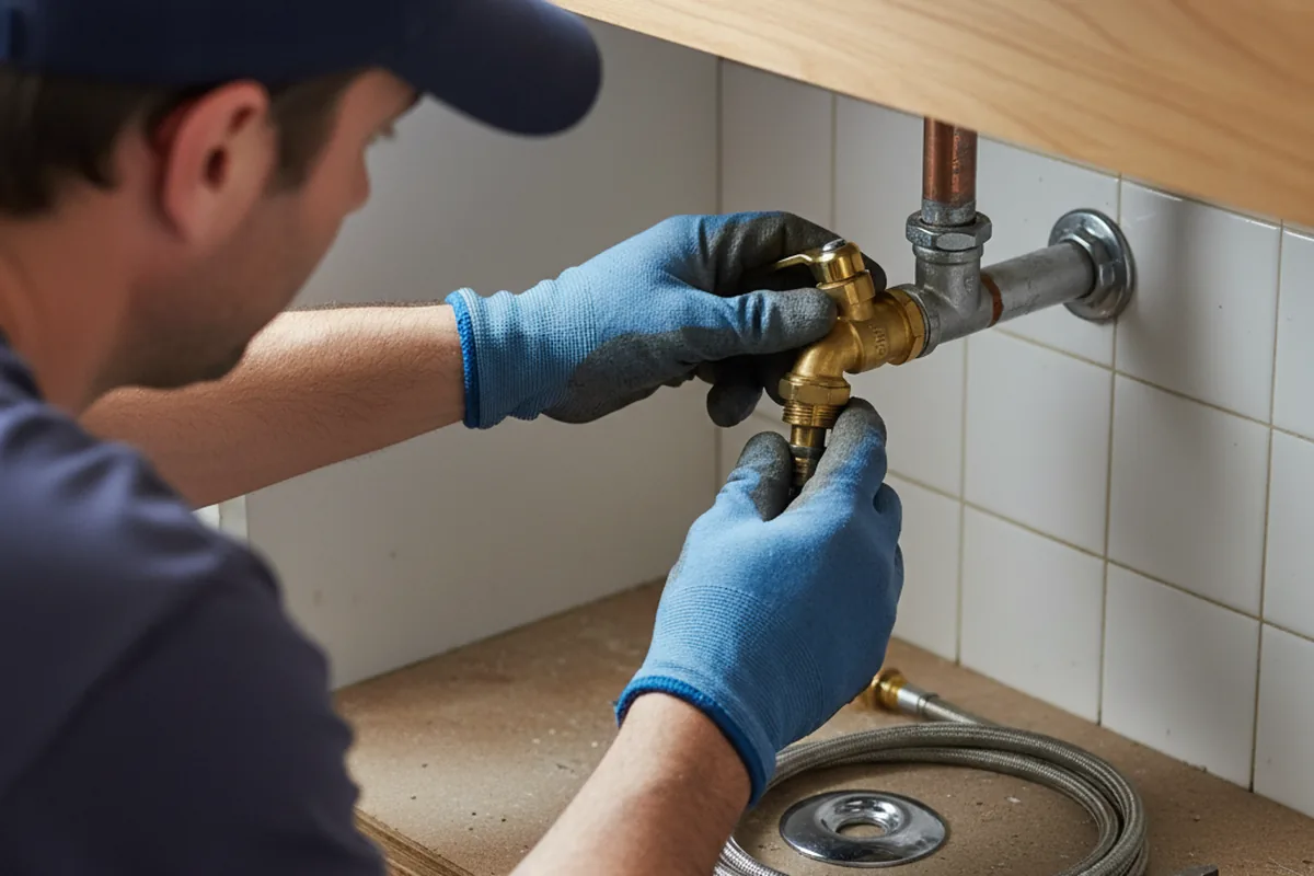 Shutoff valve and fitting work during Well Pump Repair in Clackamas